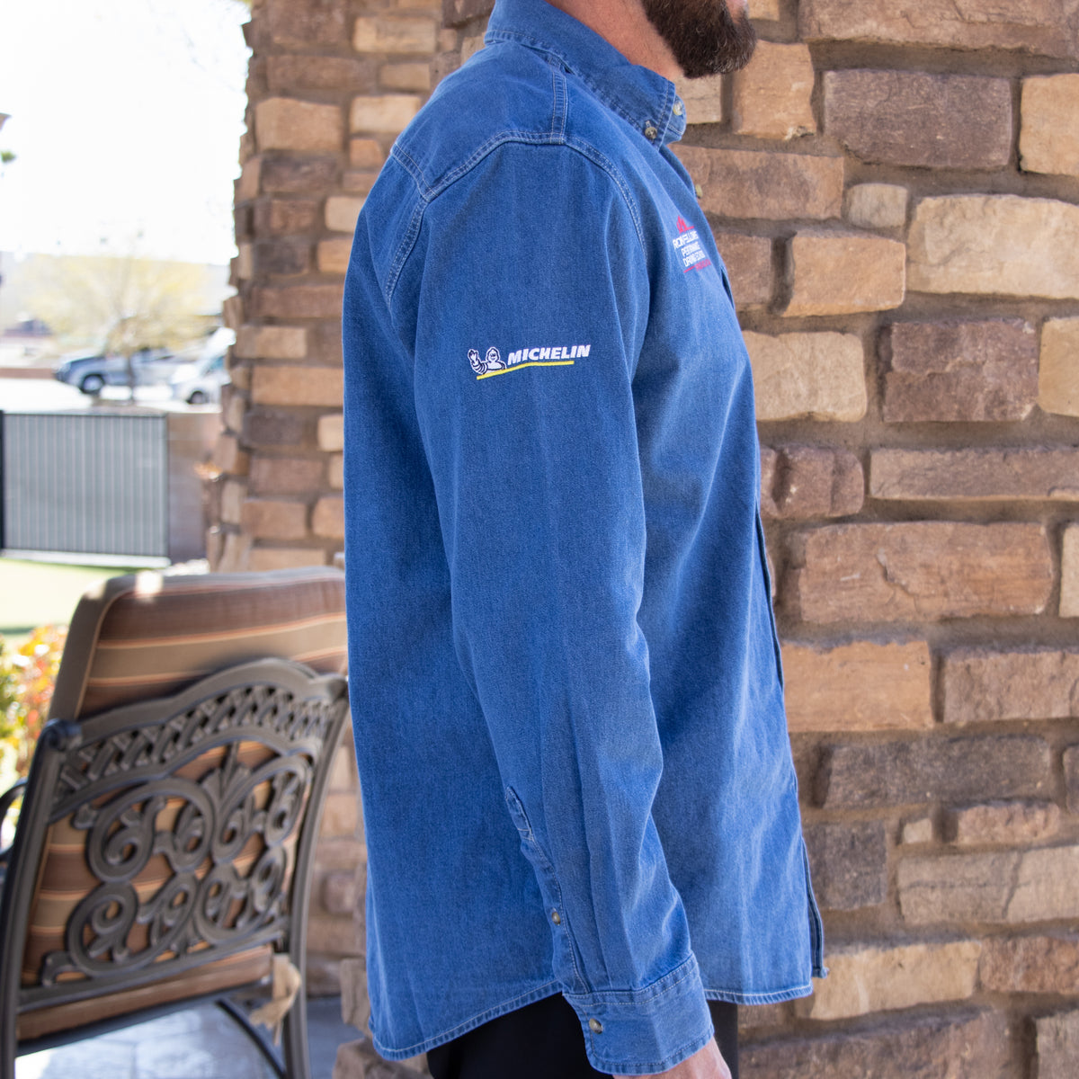 RF C8 Denim Button Up Spring Mountain Apparel